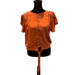 Burnt orange blouse